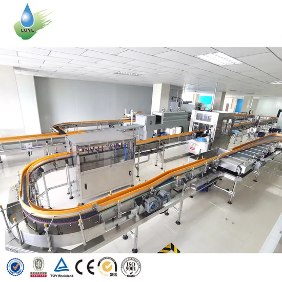 Automatische Abfüllmaschine für die Verarbeitung von flüssigem, reinem Mineralwasser, Fruchtsaft, kohlensäurehaltigem Erfrischungsgetränk, Maschine zum Waschen von Haustier-/Glasflaschen, Füllen, Verschließen und Verpacken